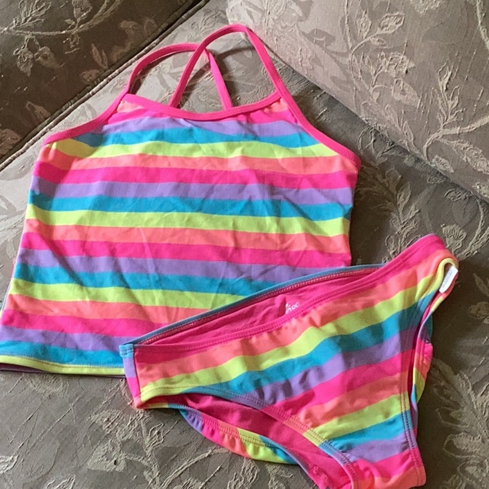 Children’s Place Girls Tankini two piece swimsuit L (10-12) NWOT